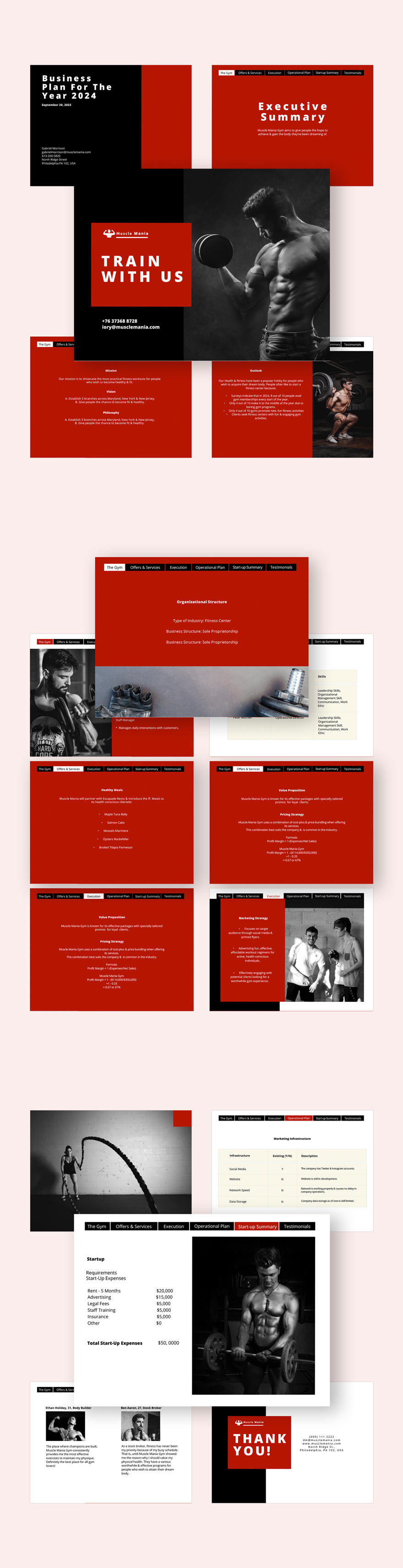 Fitness Pitch Deck Template Fitness Pitch Deck Template