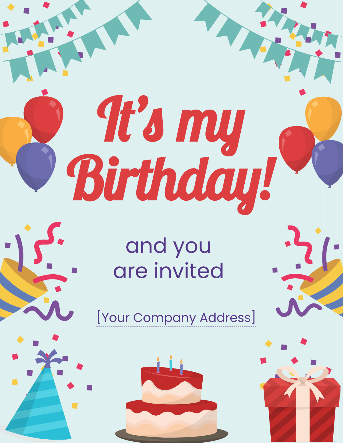 Free Birthday Flyer Template