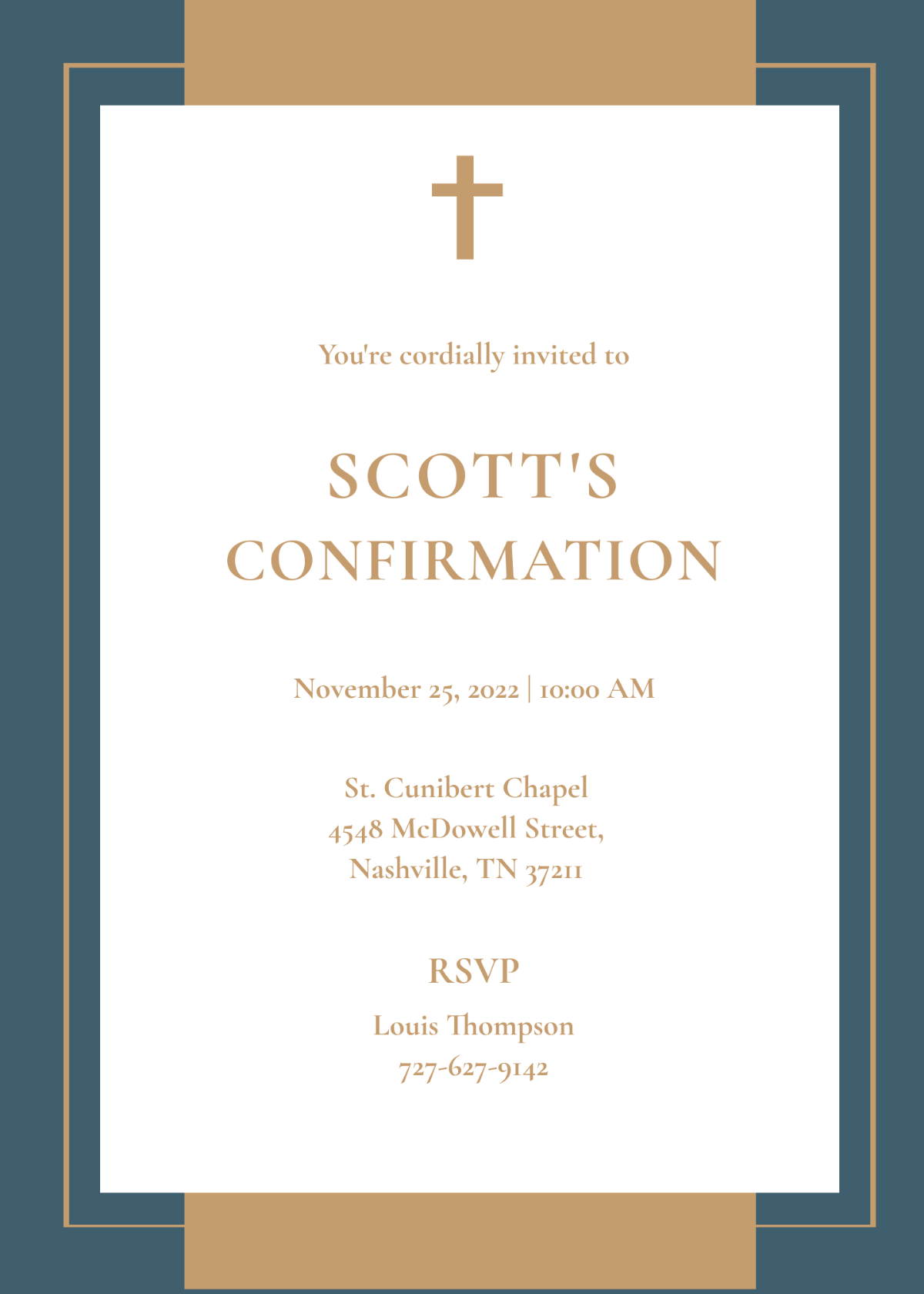 Confirmation Invitation Template