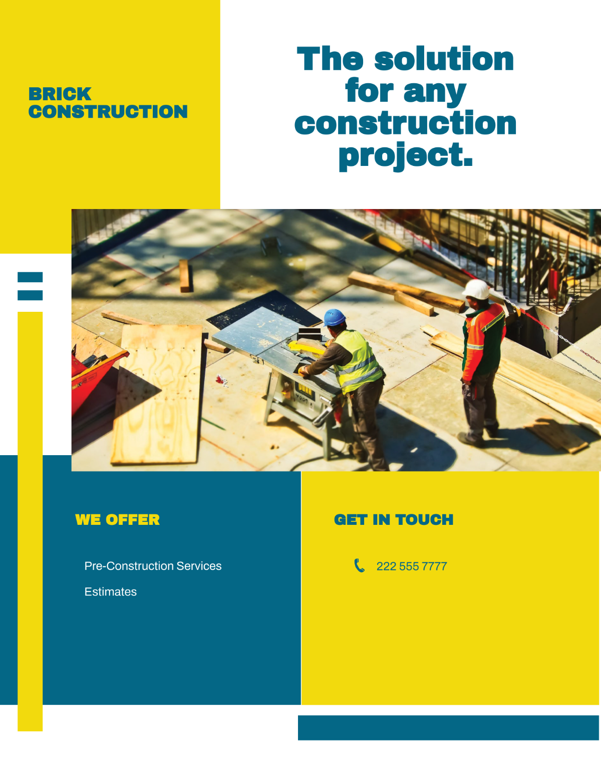 Free Commercial Construction Flyer Template