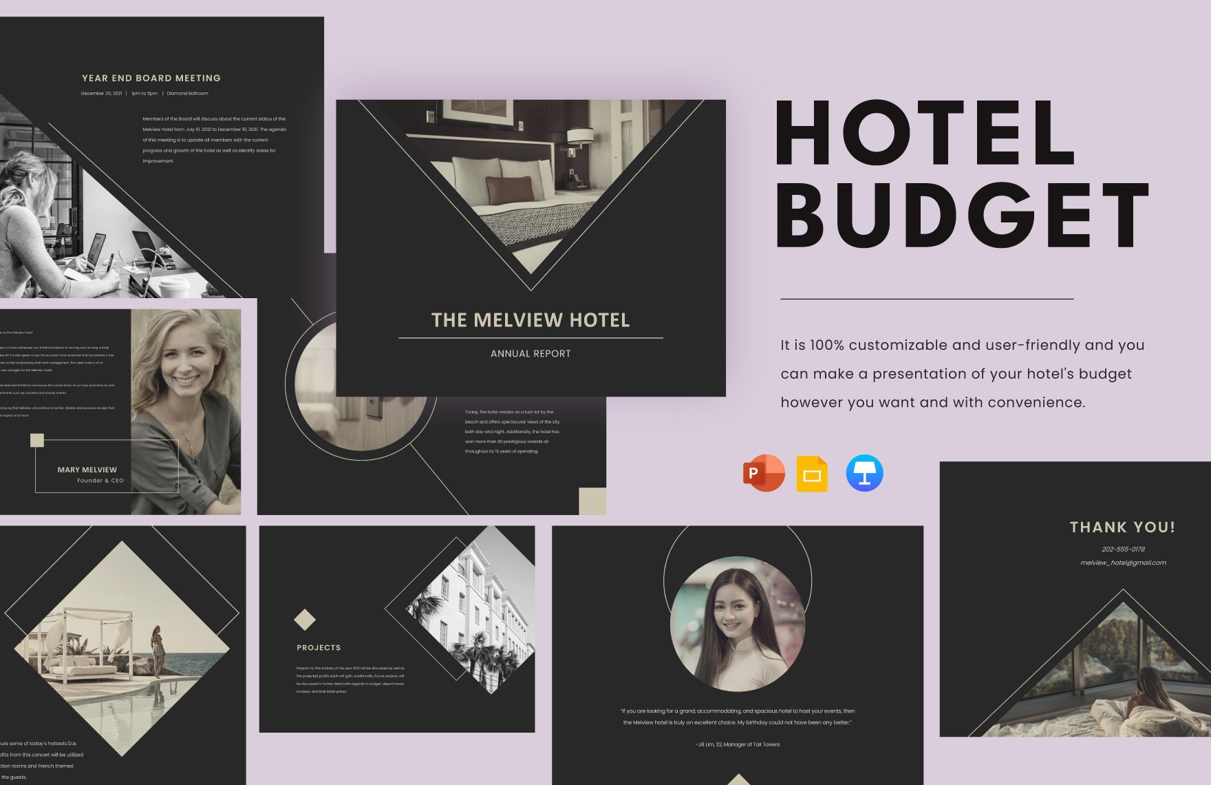 Hotel Budget Presentation Template