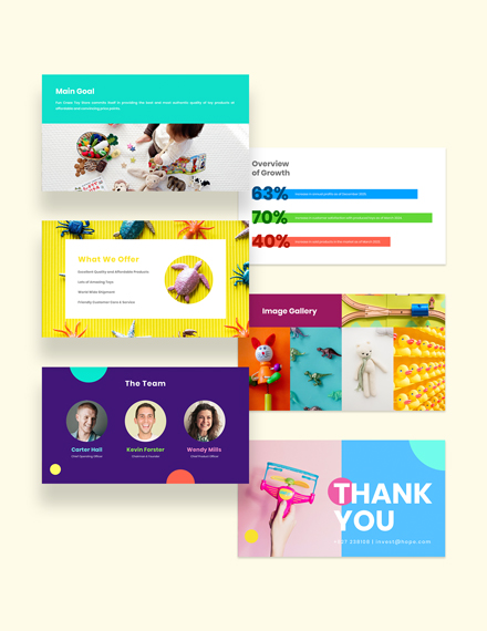 Free Kids Store Presentation Template to Edit Online