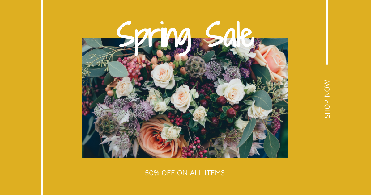 Spring Sale Linkedin Blog Post Template