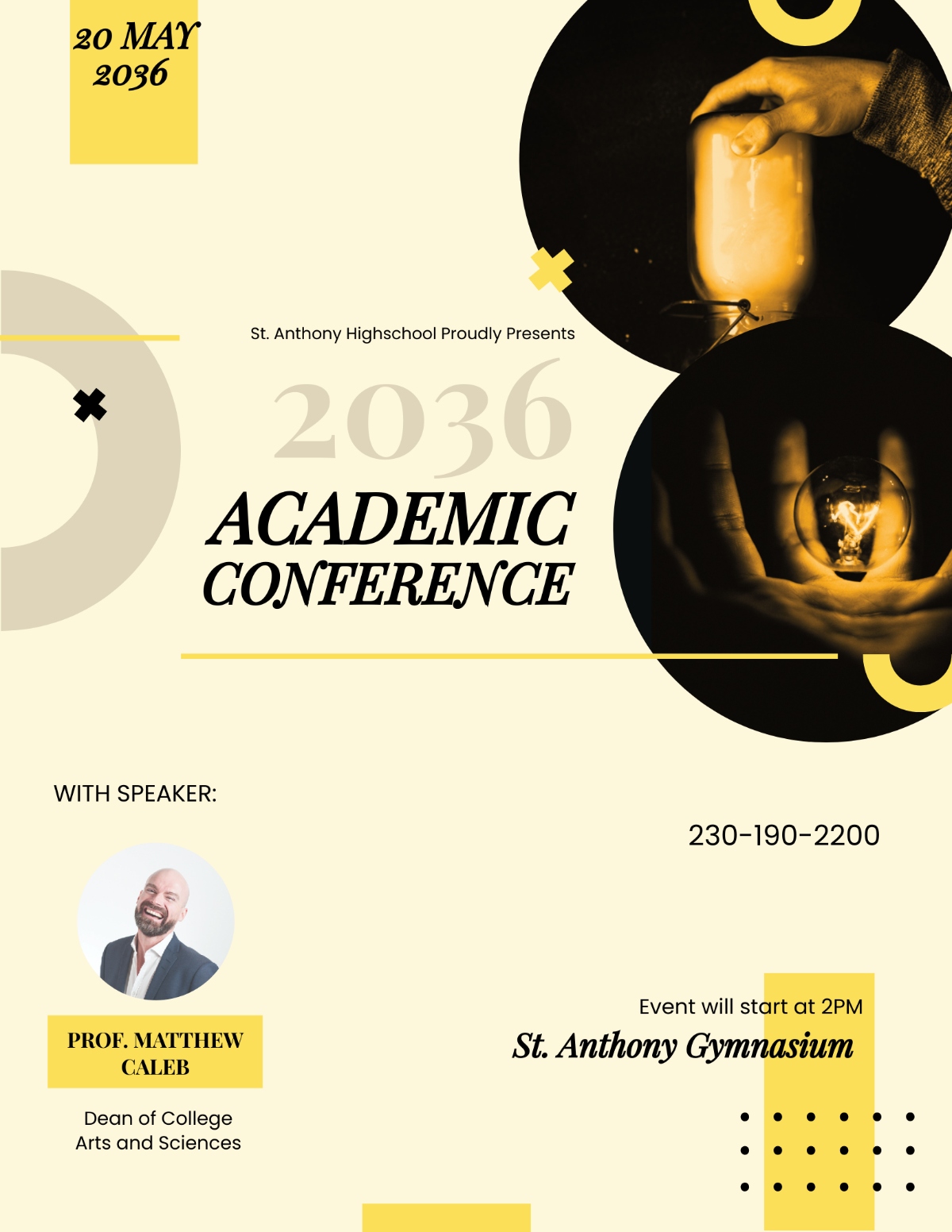 Academic Conference Flyer Template - Edit Online & Download