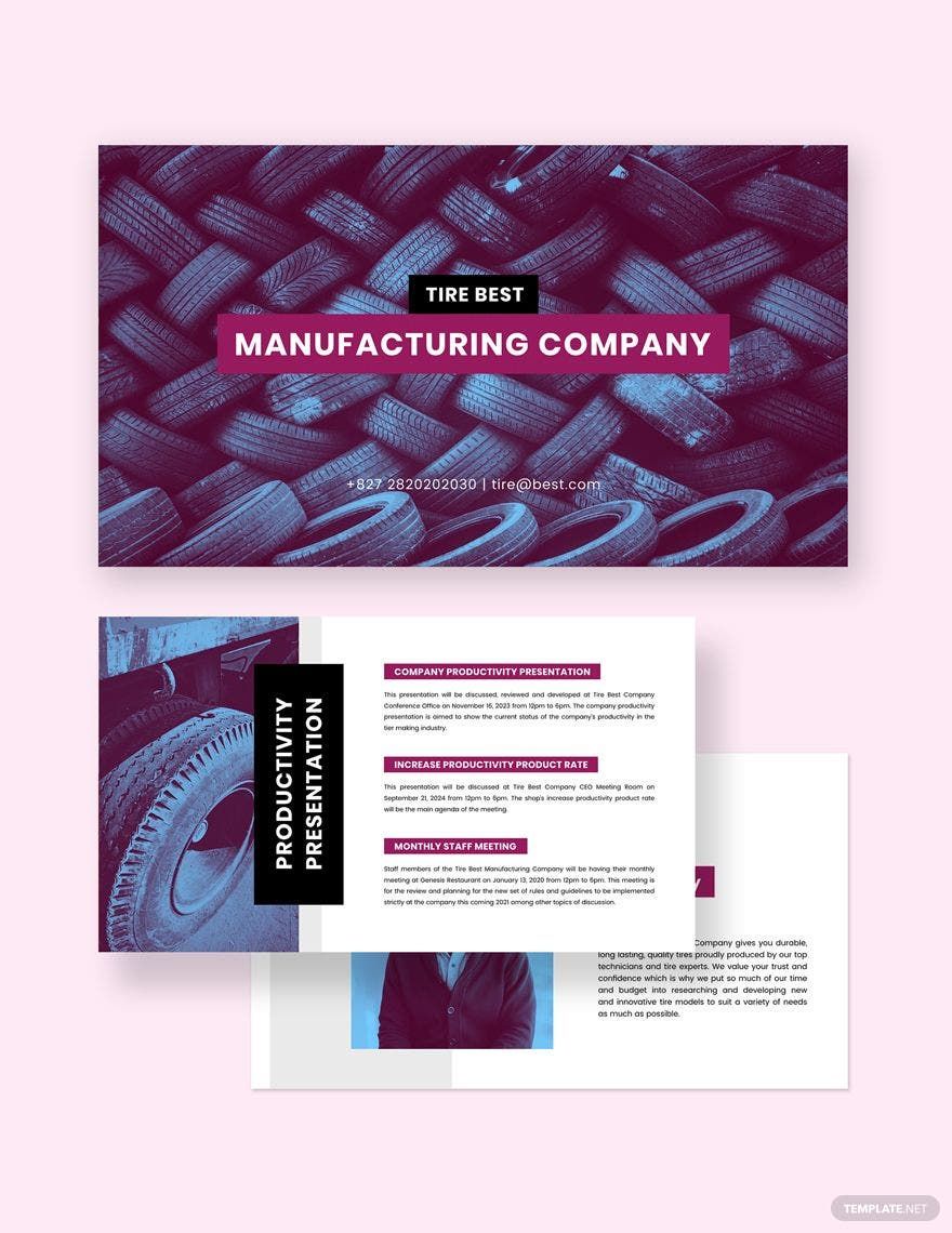 Manufacturing Presentation Template in PowerPoint, Apple Keynote
