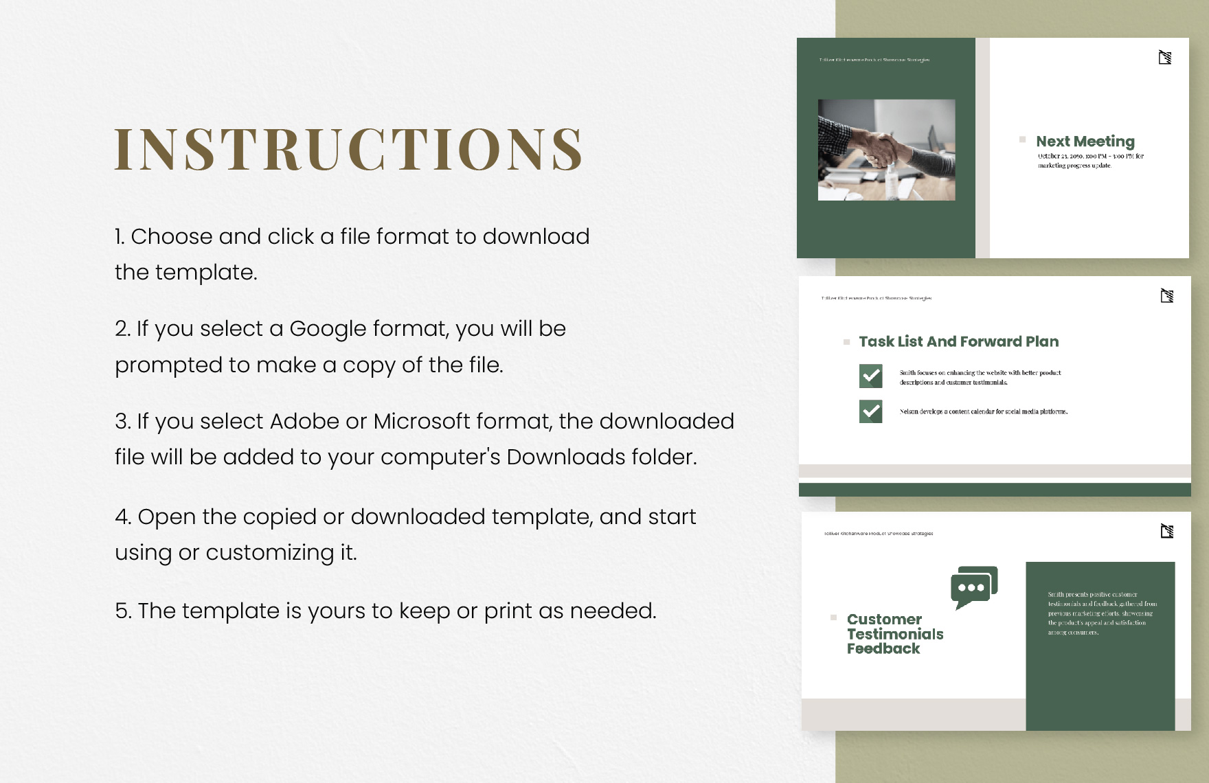 Free Marketing Agenda Presentation Template to Edit Online