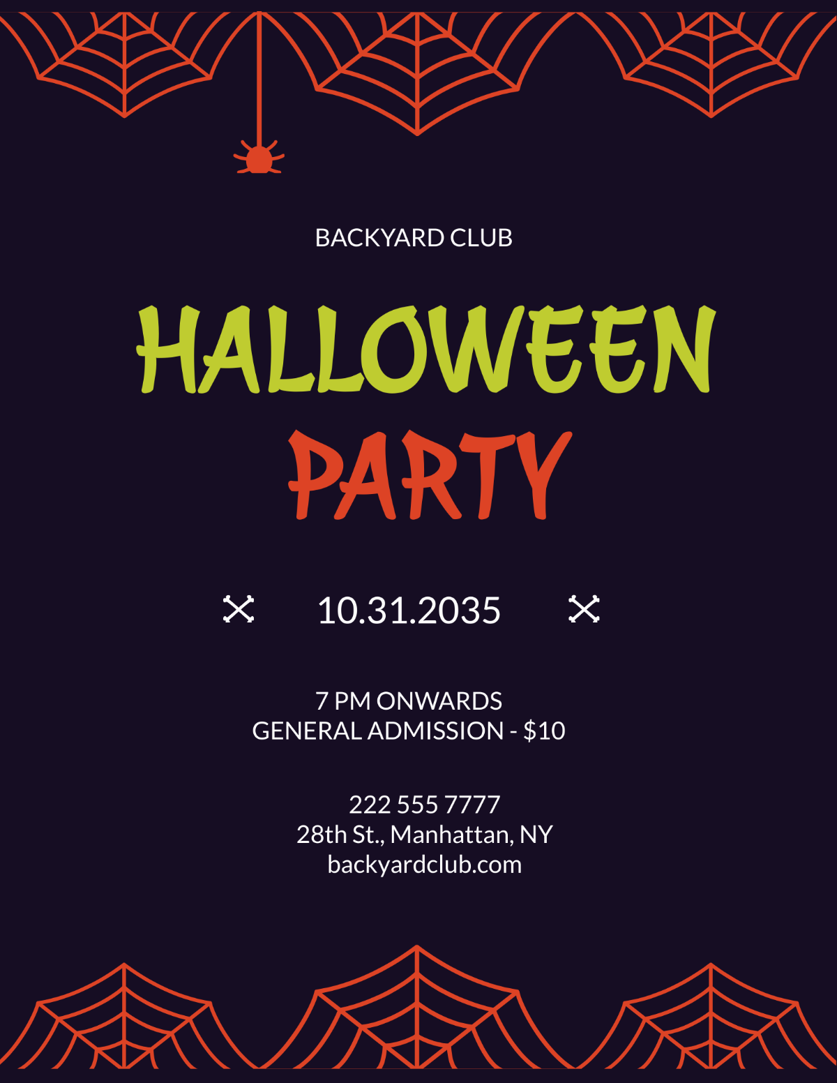 Halloween Party Flyer Template - Edit Online & Download