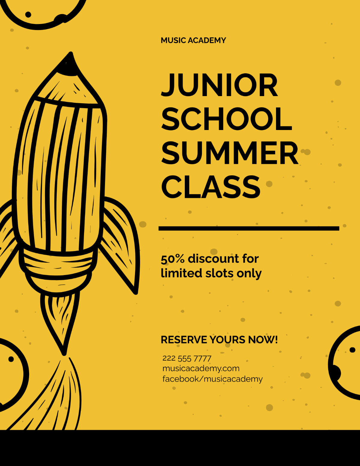 Junior School Education Flyer Template - Edit Online & Download