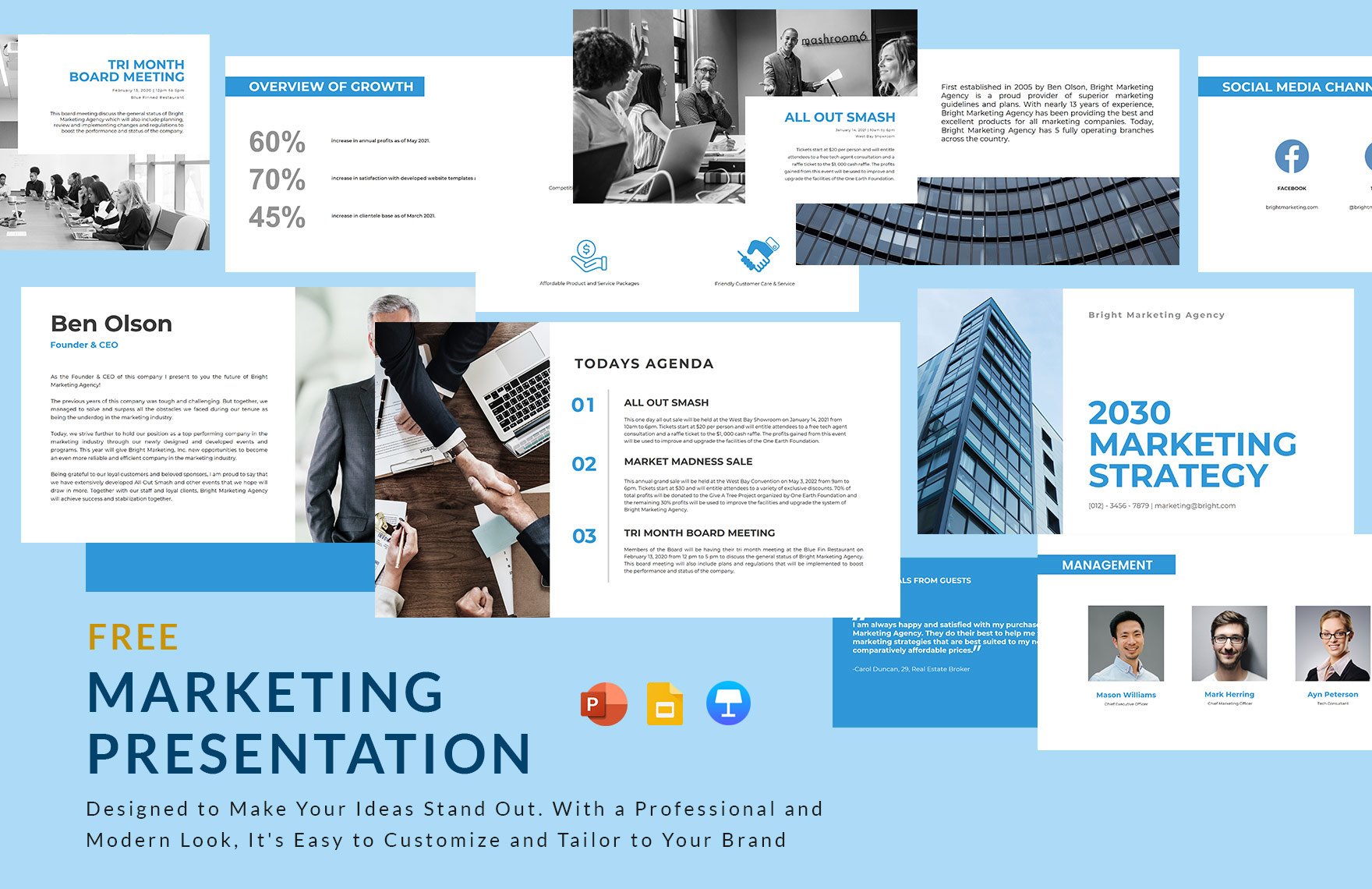 Marketing Presentation Template in PDF, PowerPoint, Google Slides, Apple Keynote