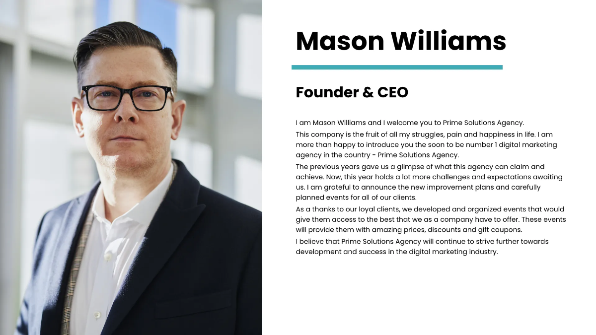 Free Marketing Pitch Deck Presentation Template to Edit Online