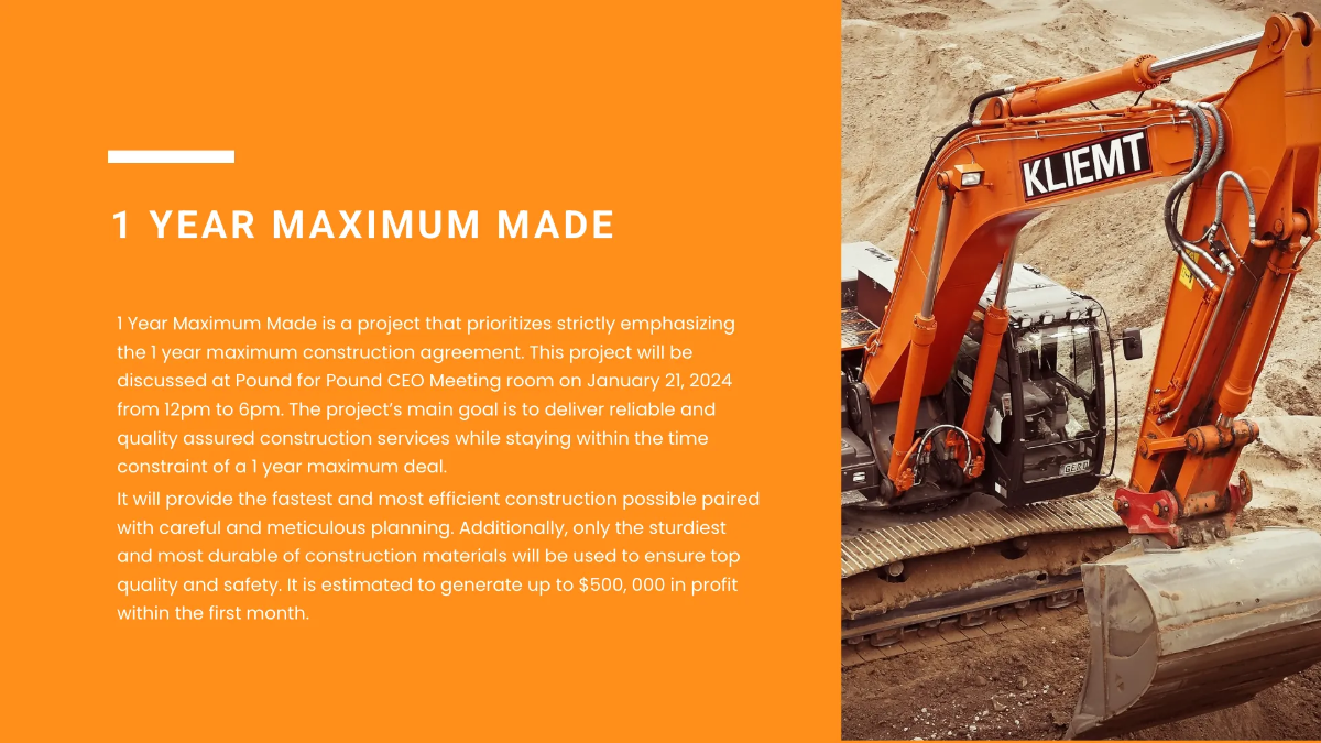 Free Construction Template to Edit Online