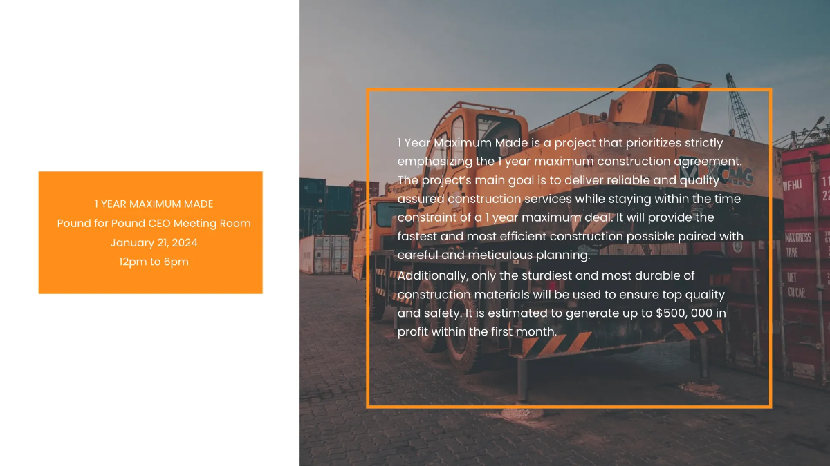 Free Construction Template to Edit Online