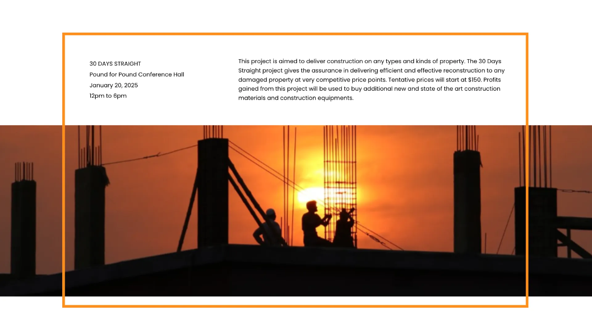 Free Construction Template to Edit Online