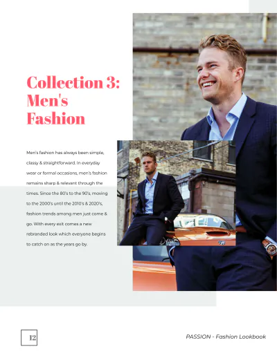Free Fashion Company Profile Lookbook Template to Edit Online