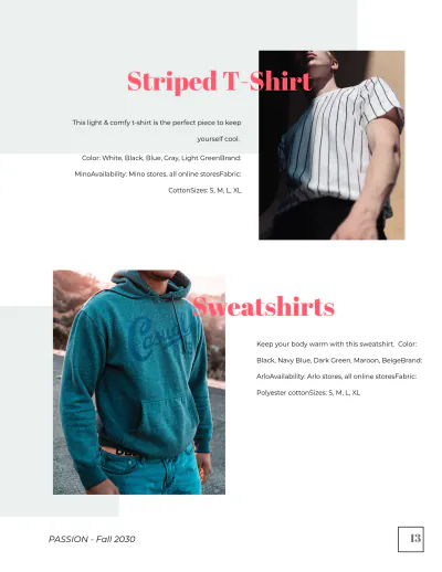 Free Fashion Company Profile Lookbook Template to Edit Online