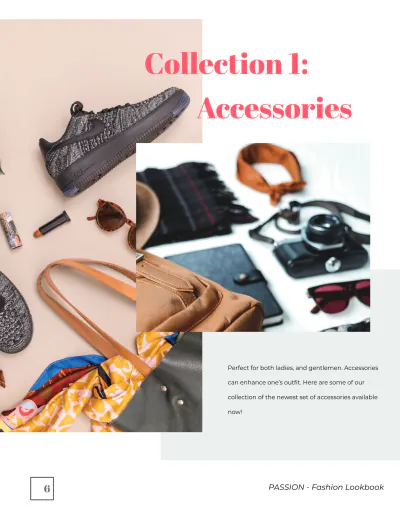 Free Fashion Company Profile Lookbook Template to Edit Online