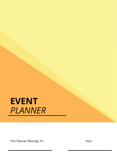 Free Event Planner Template to Edit Online