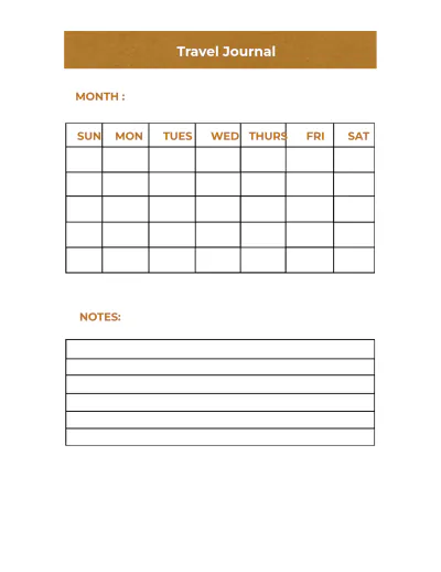 Free Trip Planner Template to Edit Online
