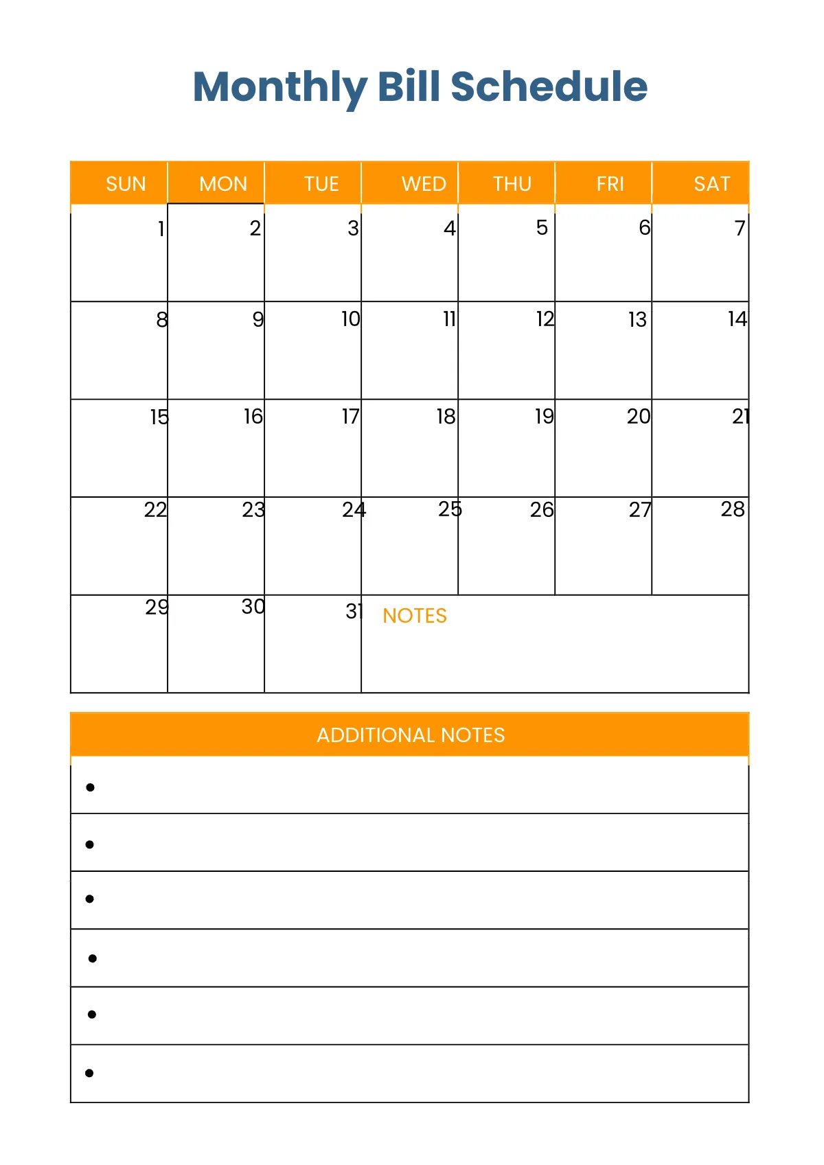 Free Blank Budget Planner Template to Edit Online