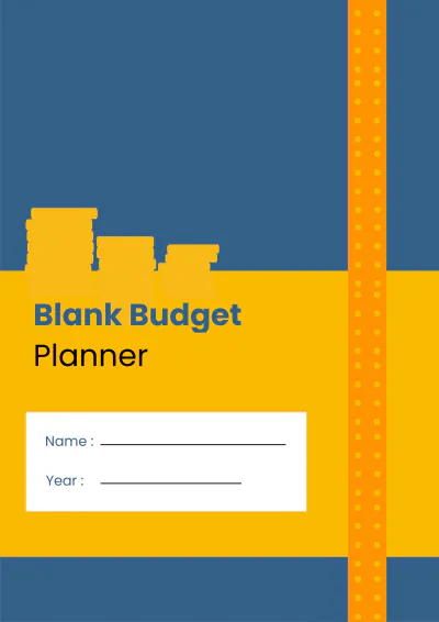 Free Blank Budget Planner Template to Edit Online