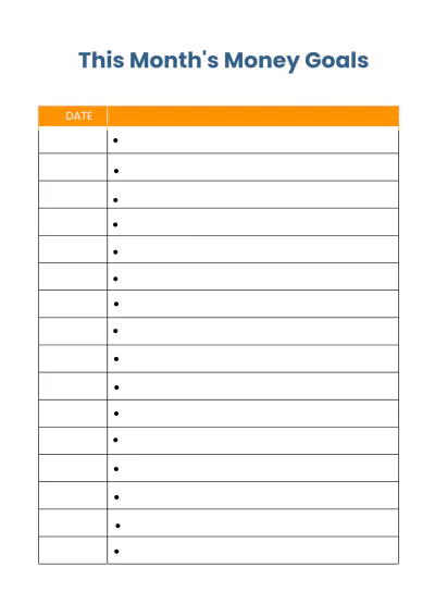 Free Blank Budget Planner Template to Edit Online