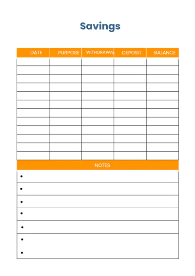 Free Blank Budget Planner Template to Edit Online