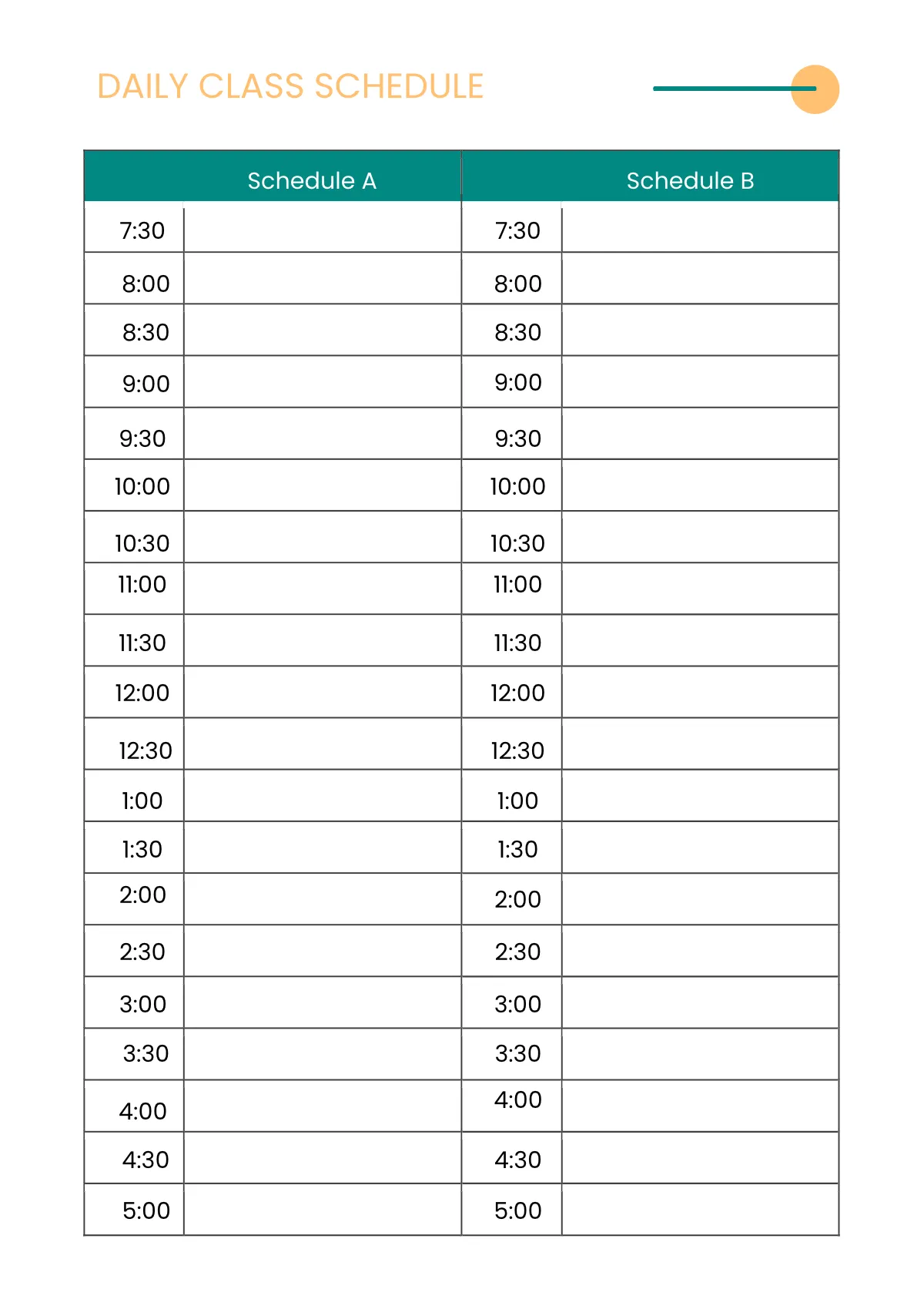 Free Basic Education Planner Template to Edit Online