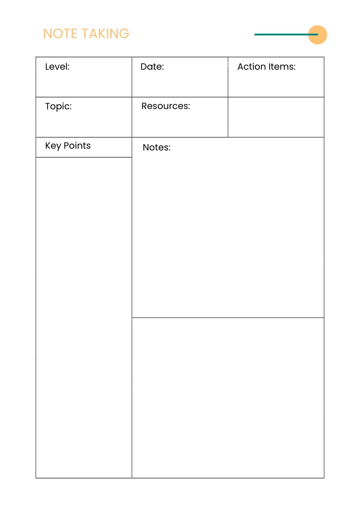 Free Basic Education Planner Template to Edit Online