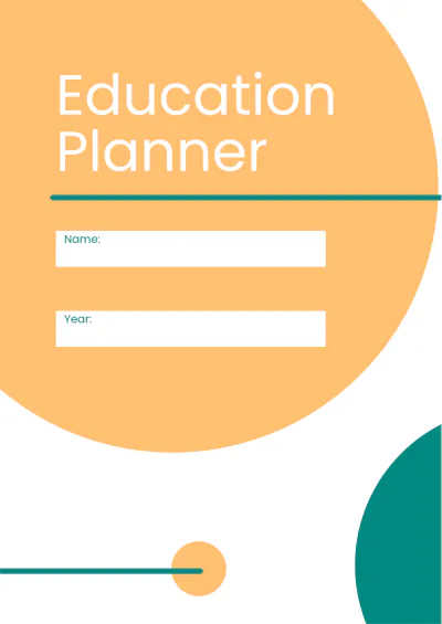 Free Basic Education Planner Template to Edit Online