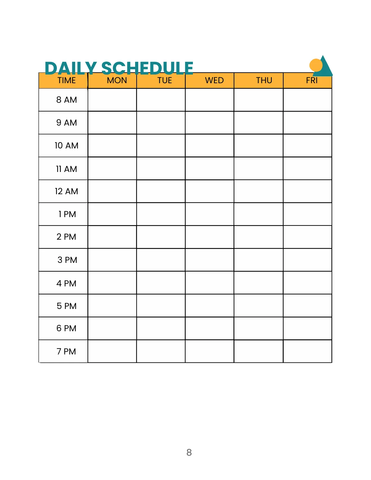 Free Preschool Lesson Planner Template to Edit Online