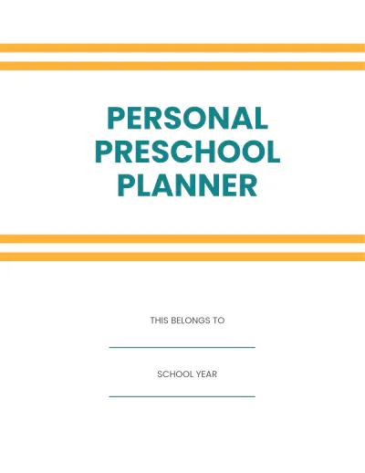Free Preschool Lesson Planner Template to Edit Online