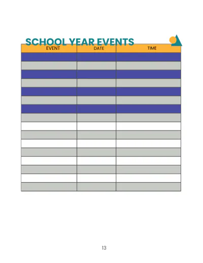 Free Preschool Lesson Planner Template to Edit Online