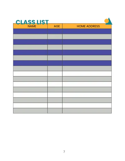 Free Preschool Lesson Planner Template to Edit Online