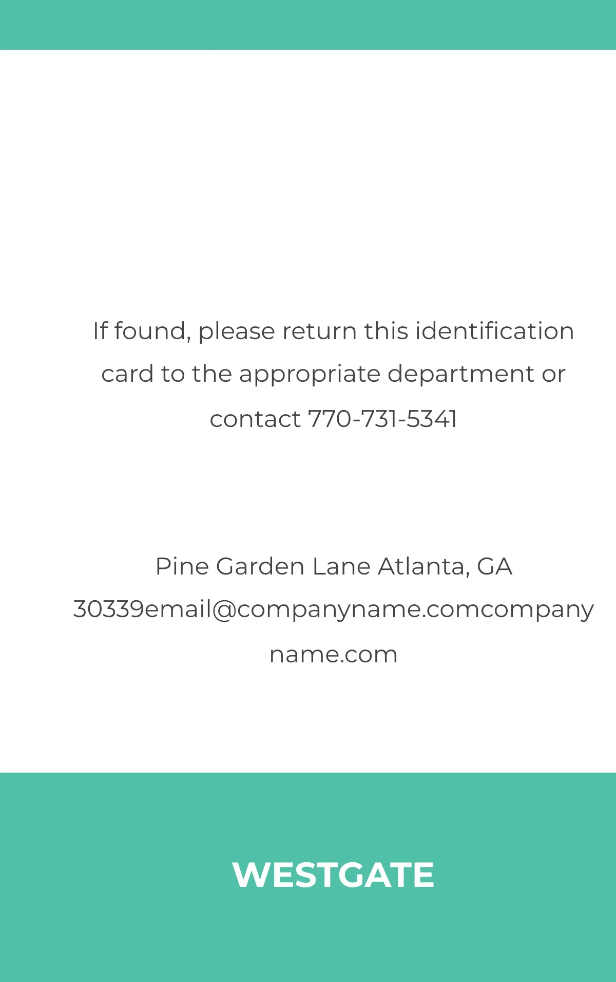 Free Blank Construction ID Card Template to Edit Online