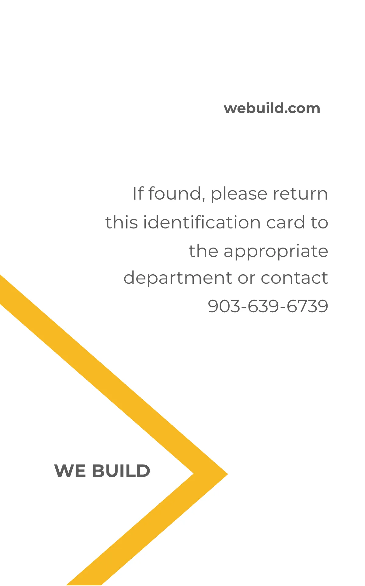 Free Basic Construction ID Card Template to Edit Online