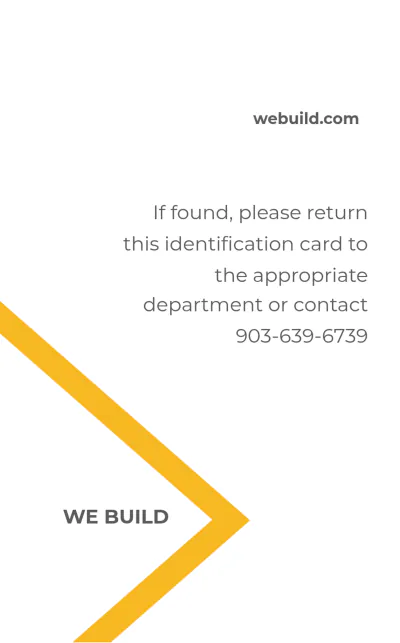 Free Basic Construction ID Card Template to Edit Online