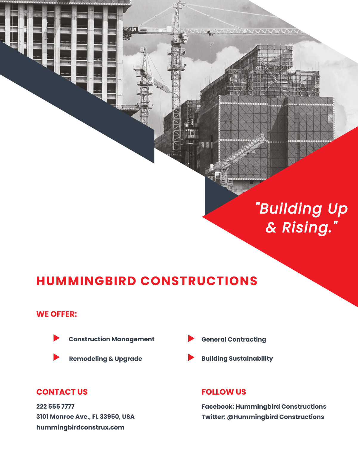 Sample Construction Flyer Template - Edit Online & Download