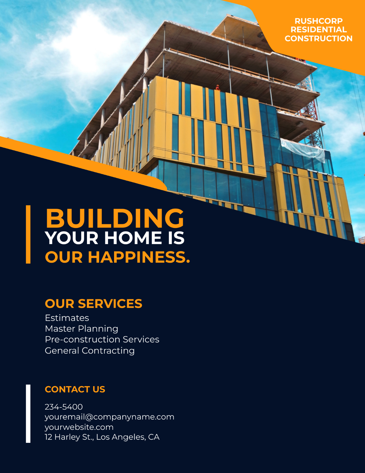 House Construction Flyer Template