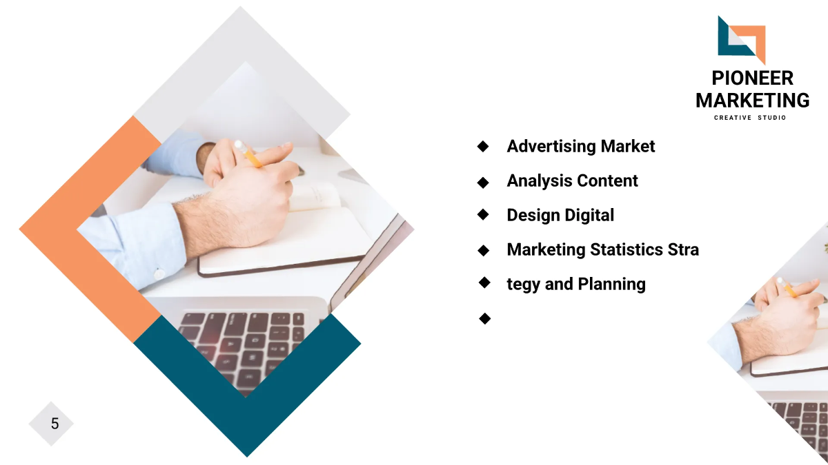 Free Marketing Agency Presentation Template to Edit Online