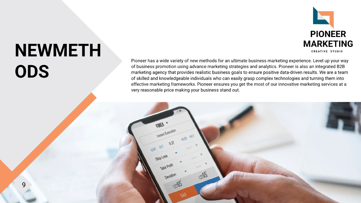 Free Marketing Agency Presentation Template to Edit Online