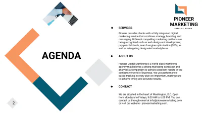 Free Marketing Agency Presentation Template to Edit Online