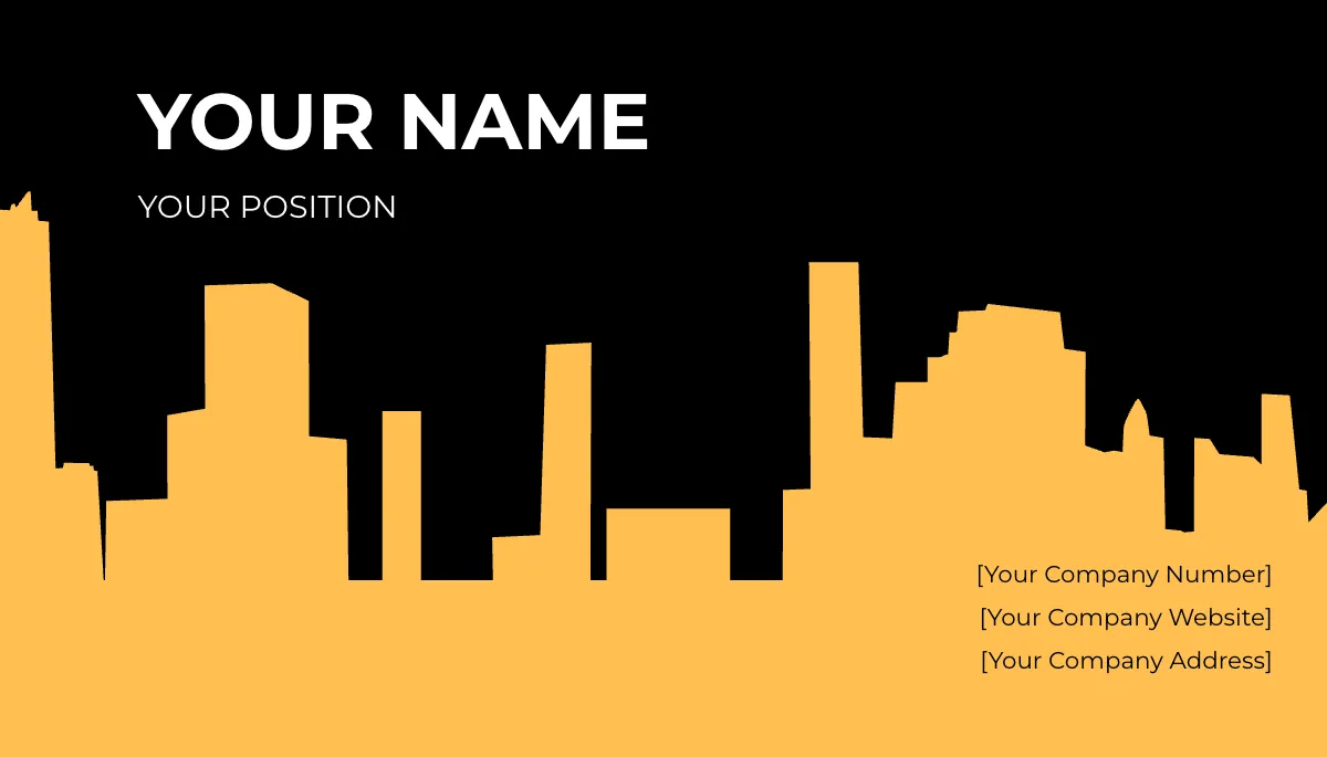 Free Construction Equipment Business Card Template to Edit Online