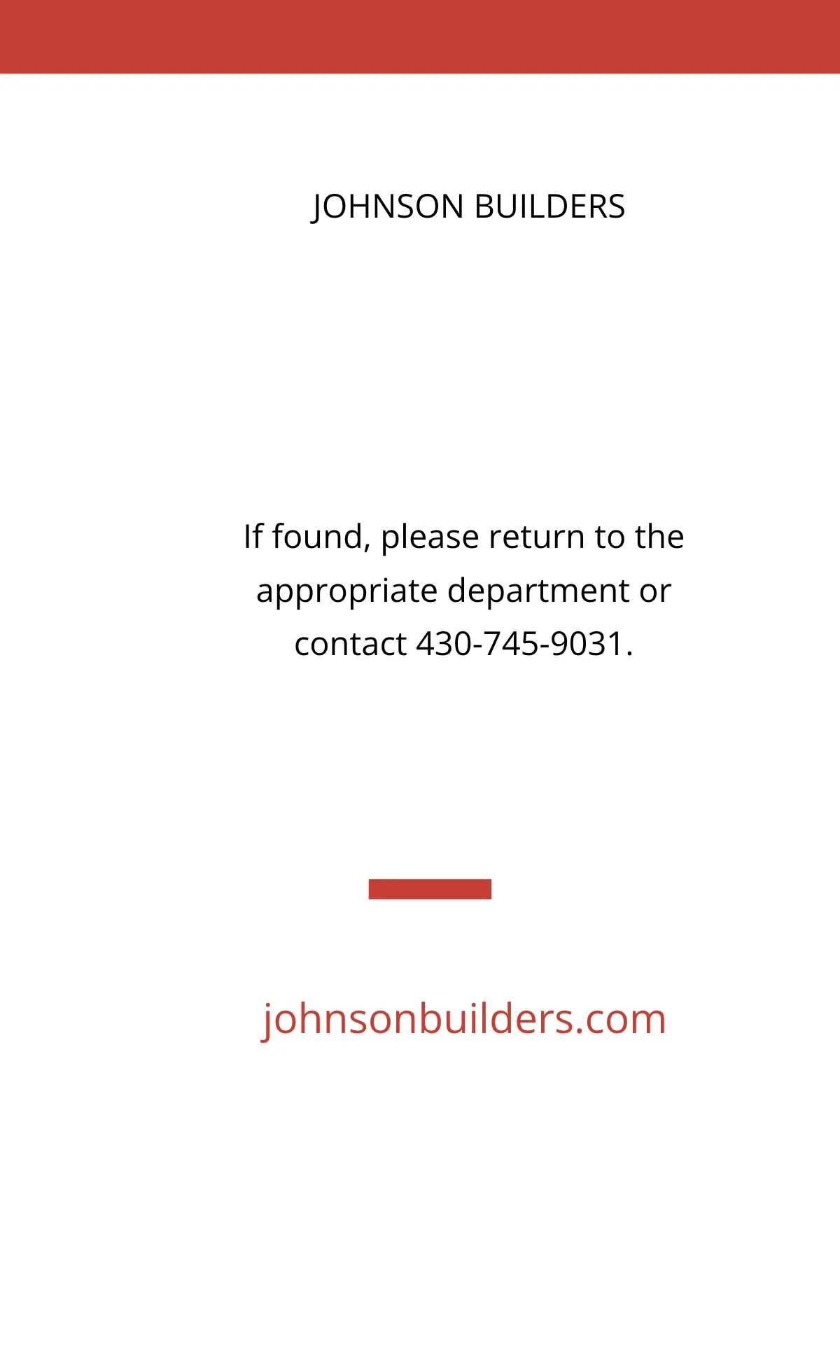 Free Vertical Construction ID Card Template to Edit Online