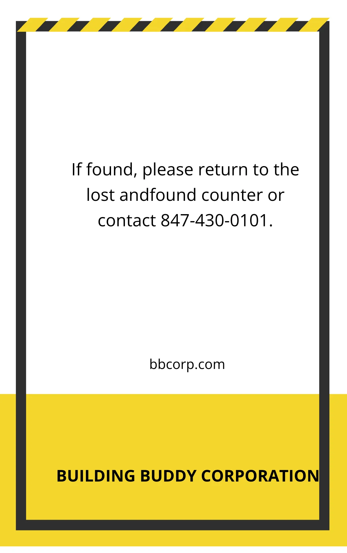 Free Construction Visitor ID Card Template to Edit Online