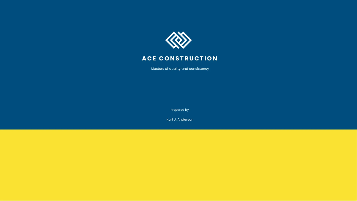 Free Construction Methodology Presentation Template to Edit Online