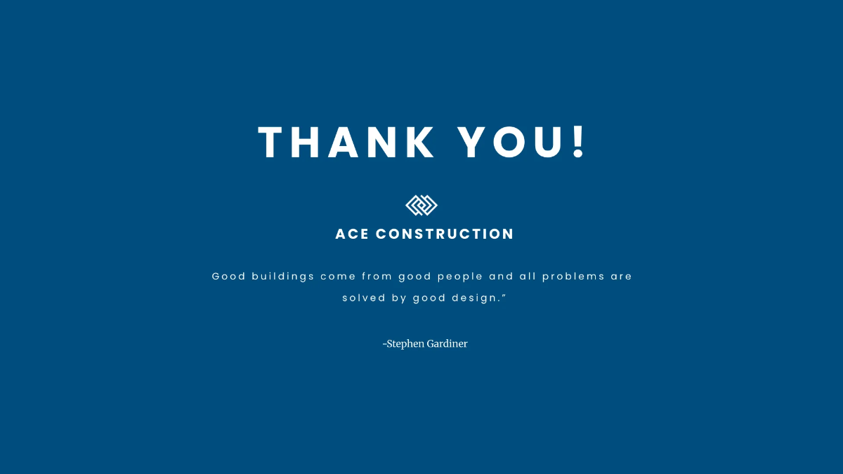 Free Construction Methodology Presentation Template to Edit Online