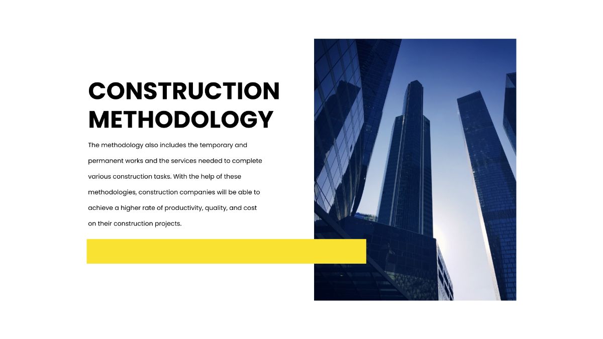 Free Construction Methodology Presentation Template