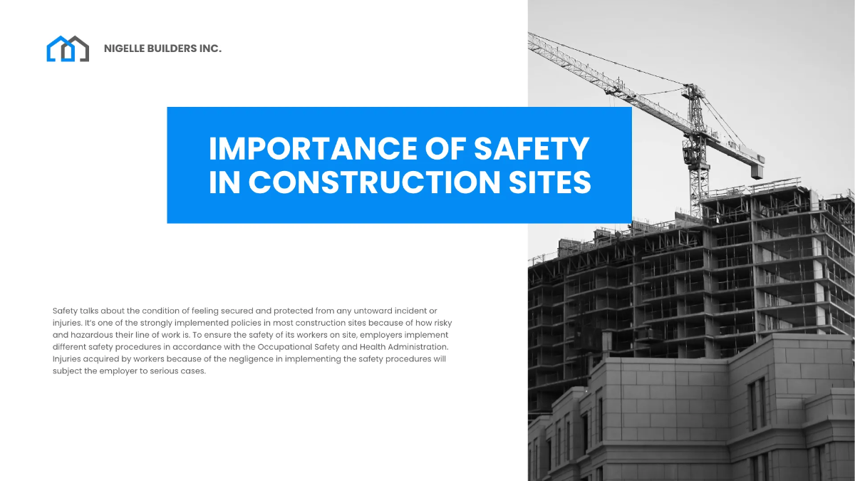Free Construction Safety Template to Edit Online