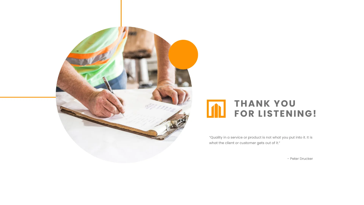 Free Construction Quality Control Presentation Template to Edit Online