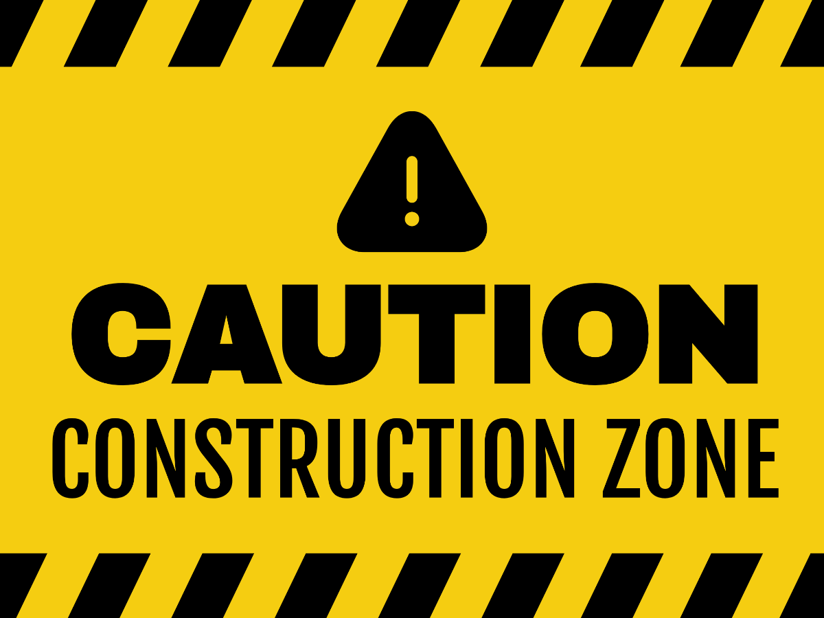 Construction Zone Sign Template - Edit Online & Download